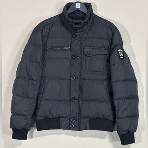 Sisley Men's Black Puffer Jacket